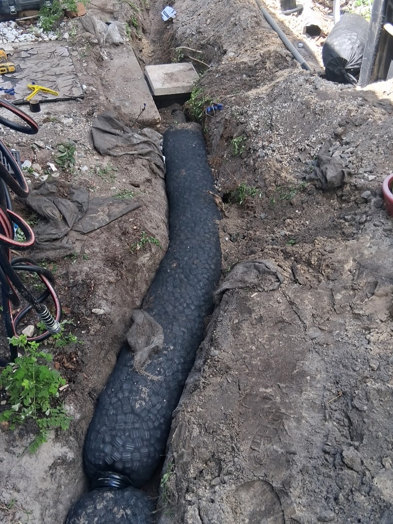 PMH Services drainage installation in progress